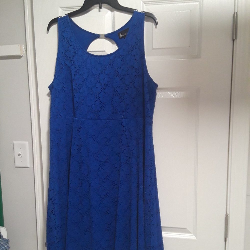 Lane Bryant Blue Lace Dress